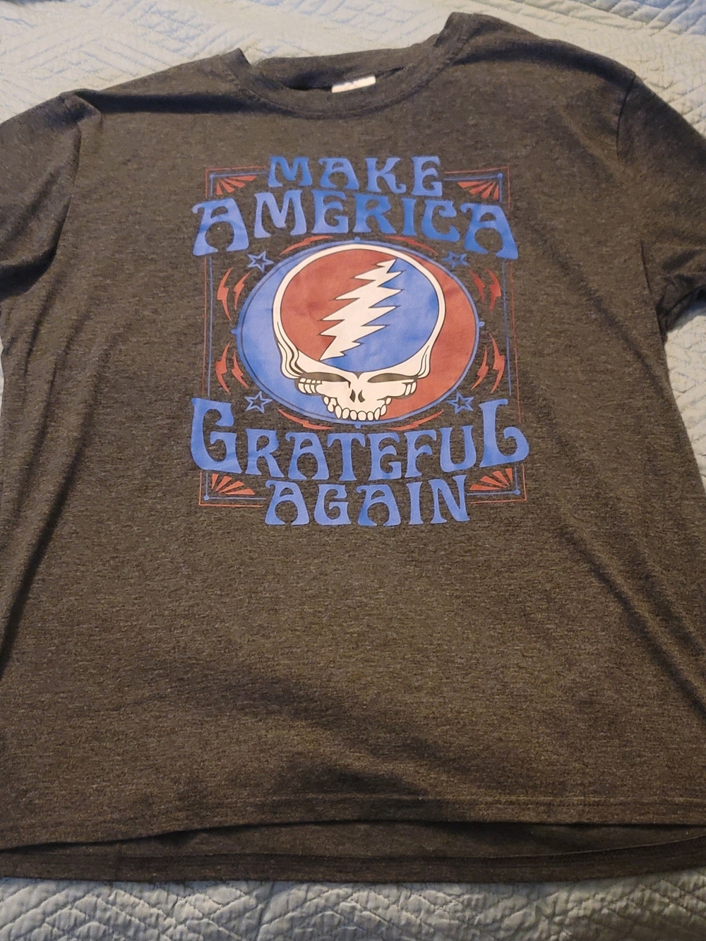 Make America Grateful Again Graphic Tee - Dark Gray